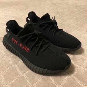 Mens Black Adidas 350 Yeezy Boost (Size 11)